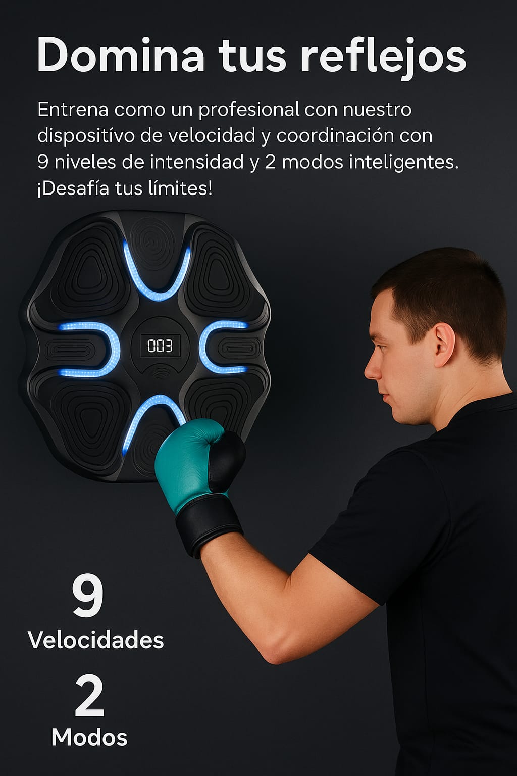 Maquina de Boxeo Rítmica Zumia + 2 Guantes Profesionales (GRATIS) - EDICIÓN LIMITADA