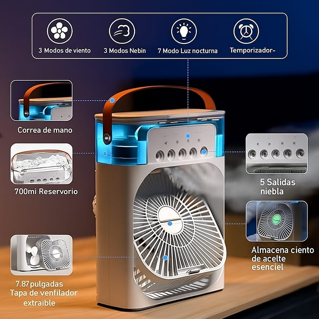Ventilador Humidificador - Zumia®